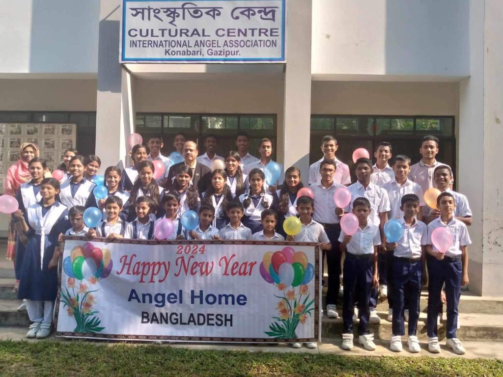 New Year’s Greetings from the kids at Angel Home in Bangladesh! 